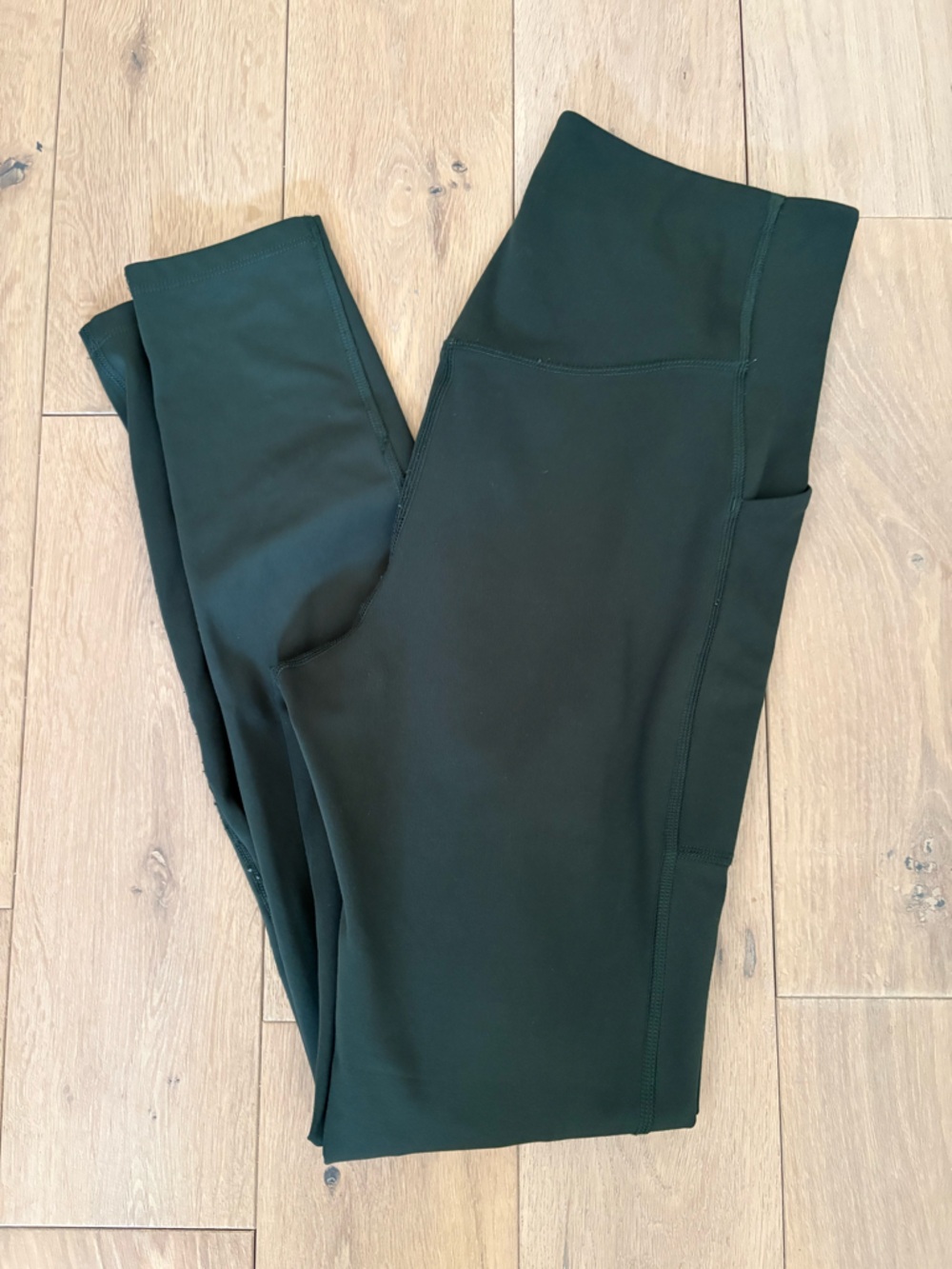 girlfriend collective Green Teal Pocket Leggings